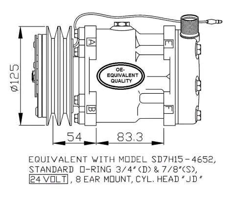 32873 NRF Klimakompressor SCANIA P,G,R,T - series