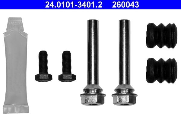 Guide Sleeve Kit, brake caliper ATE 24.0101-3401.2 - Volkswagen TRANSPORTER Repair kit spare parts order