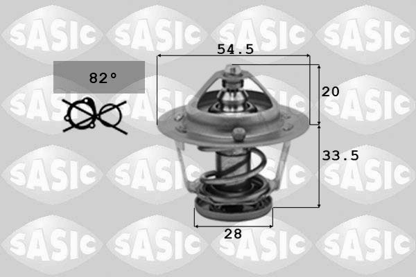 SASIC 3306041 Engine thermostat 1953232