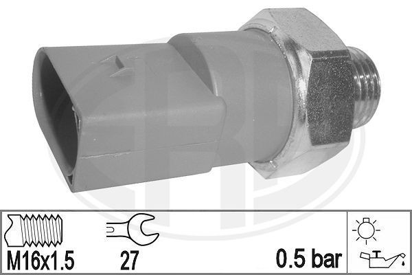 ERA 330910 M16 x 1,5, 0,5 bar Oil Pressure Switch Number of pins: 2-pin connector 330910 cheap