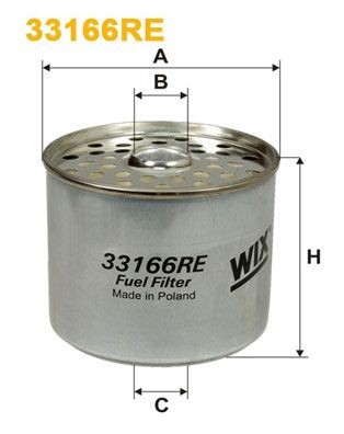 WIX FILTERS 33166RE Fuel filter 3885315B