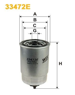 WIX FILTERS 33472E Fuel filter 05821330