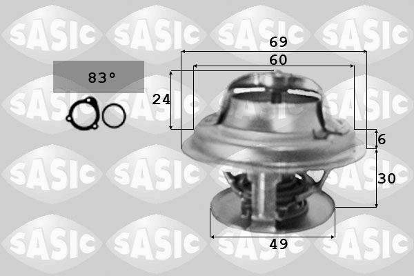 SASIC 3371341 Engine thermostat 6182480