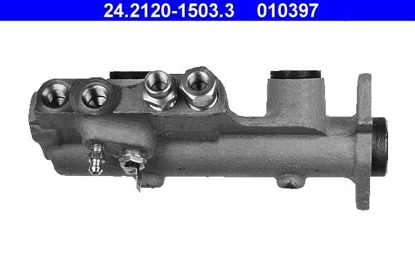 010397 ATE Number of connectors: 4, Ø: 20,6 mm, 3x M10x1 Master cylinder 24.2120-1503.3 buy