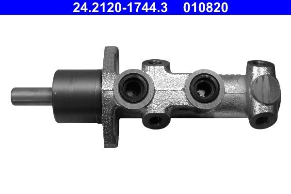 24.2120-1744.3 ATE Brake master cylinder FIAT Number of connectors: 4, Ø: 20,6 mm, M10x1