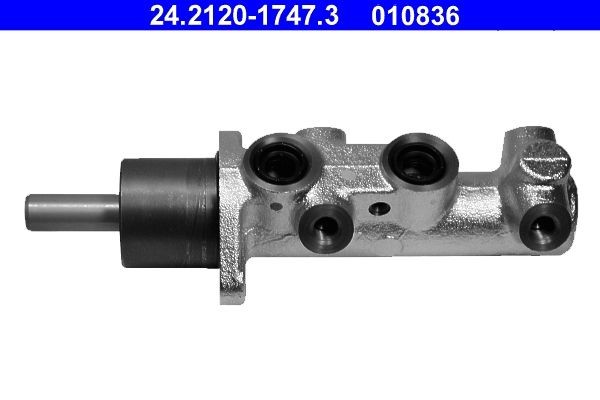 010836 ATE Number of connectors: 2, Ø: 20,6 mm, M10x1 Master cylinder 24.2120-1747.3 buy