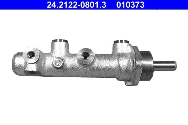 ATE 24.2122-0801.3 Brake master cylinder Number of connectors: 3, Ø: 22,2 mm, M10x1