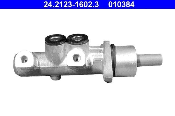 ATE 24.2123-1602.3 Brake master cylinder Number of connectors: 2, Ø: 23,8 mm, M10x1