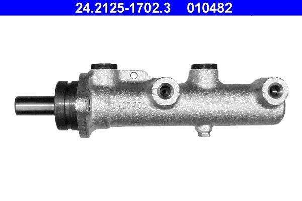 24.2125-1702.3 ATE Brake master cylinder FIAT Number of connectors: 2, Ø: 25,4 mm, M10x1