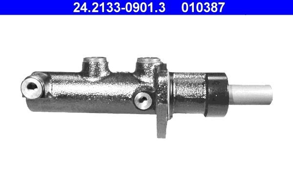 24.2133-0901.3 ATE Brake master cylinder MERCEDES-BENZ Number of connectors: 2, Ø: 33,3 mm, 1x M10x1