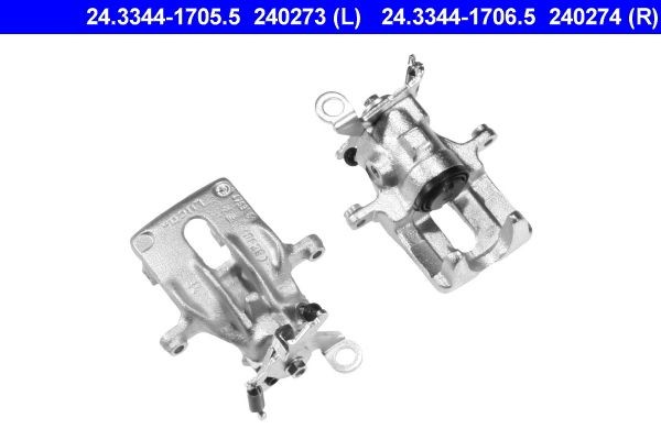24.3344-1706.5 ATE Brake calipers FORD without holder