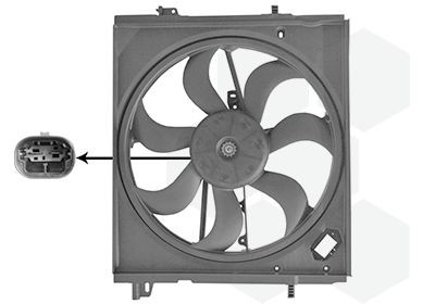 VAN WEZEL 3391746 Fan, radiator without resistor