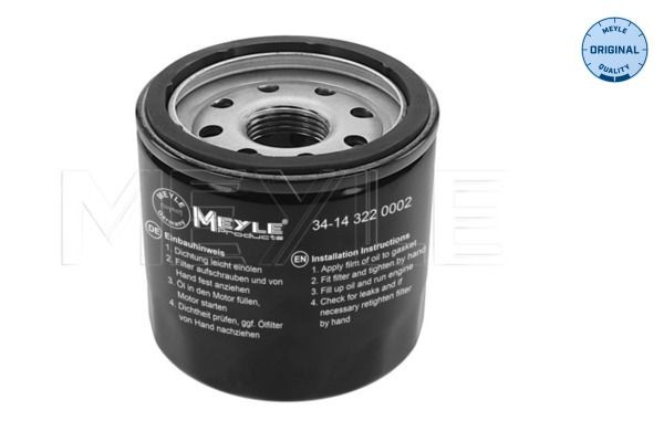 Original MEYLE MOF0148 Oil filters 34-14 322 0002 for SUBARU IMPREZA