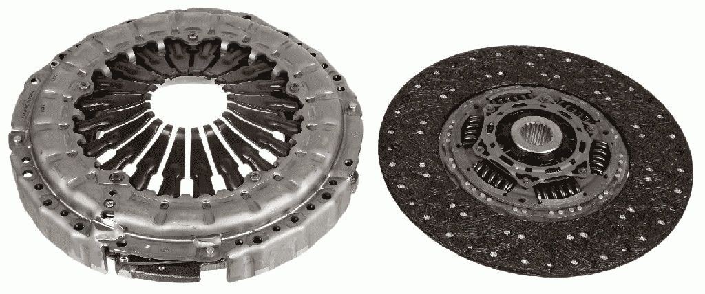 SACHS XTend 3400 700 546 Clutch kit without clutch release bearing, with automatic adjustment, 395mm