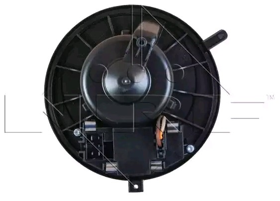 NRF 34003 Heater fan motor with integrated regulator