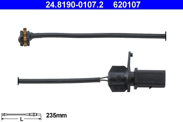 Original ATE 620107 Brake pad sensor 24.8190-0107.2 for VW PASSAT