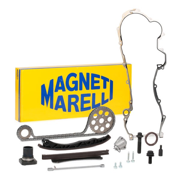 MAGNETI MARELLI 341500000102 Timing chain kit with seal, with screw set, Closed chain, Simplex