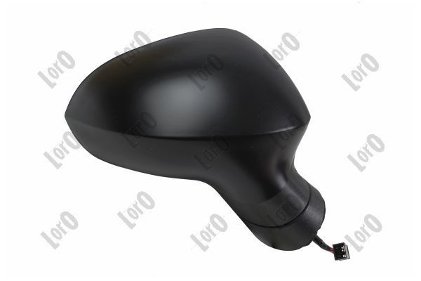 ABAKUS 3416M06 Wing mirror Right, black, Grained, Electric, Convex, Heatable, for left-hand drive vehicles