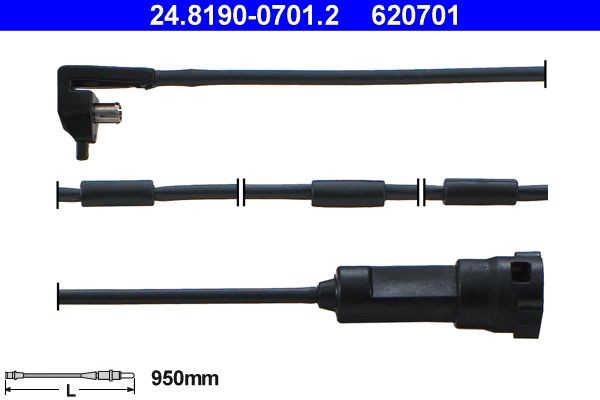 Original ATE 620701 Brake pad sensor 24.8190-0701.2 for OPEL KADETT