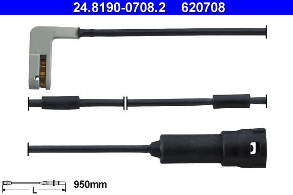 Original ATE 620708 Brake pad wear indicator 24.8190-0708.2 for OPEL KADETT