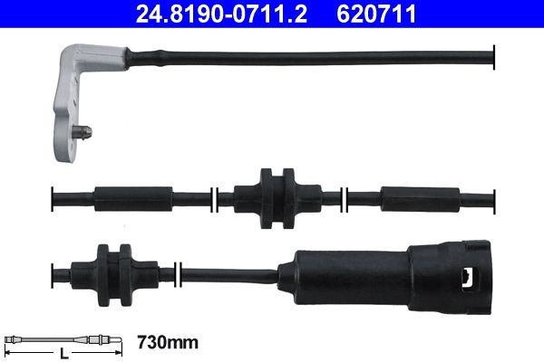 ATE 24.8190-0711.2 Brake pad wear sensor OPEL VIVARO 2001 in original quality