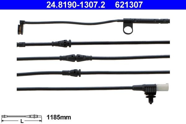 621307 ATE Length: 1185mm Warning contact, brake pad wear 24.8190-1307.2 buy