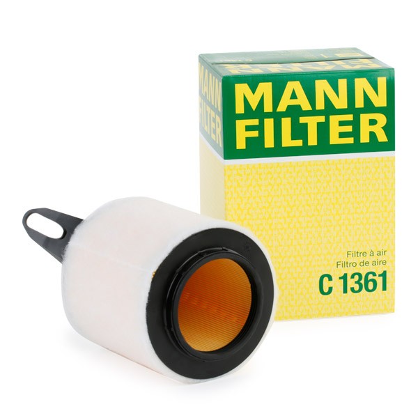 MANN-FILTER C 1361 BMW E90 2004 Filtro aria motore 200mm, 143mm, Cartuccia filtro