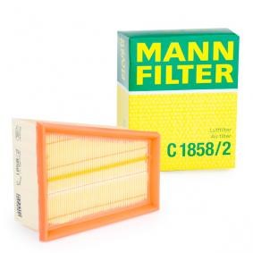 MANN-FILTER C 1858/2 Air filter DACIA LOGAN 2009 in original quality