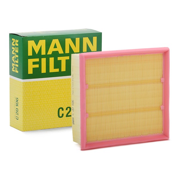 MANN-FILTER 58mm, 200mm, 211mm, Filter Insert Length: 211mm, Width: 200mm, Height: 58mm Engine air filter C 20 106 buy