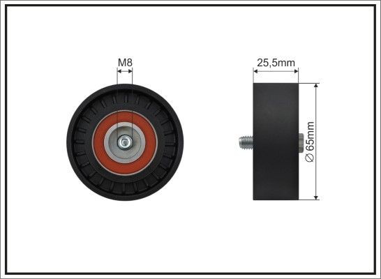 CAFFARO 348-00 Deflection / guide pulley, v-ribbed belt DAIHATSU SPORTRAK in original quality