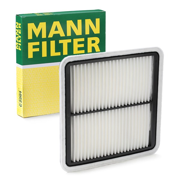 MANN-FILTER 32mm, 218mm, 221mm, Filter Insert Length: 221mm, Width: 218mm, Height: 32mm Engine air filter C 2201 buy