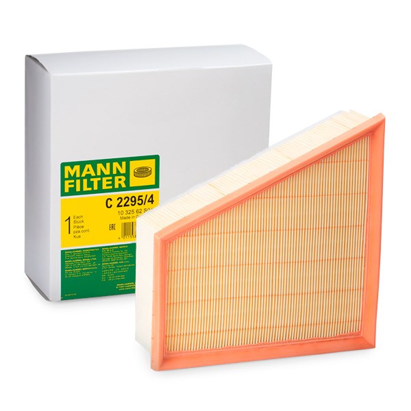 MANN-FILTER C 2295/4 Air filter 76mm, 219mm, 213mm, Filter Insert, for dusty operating conditions