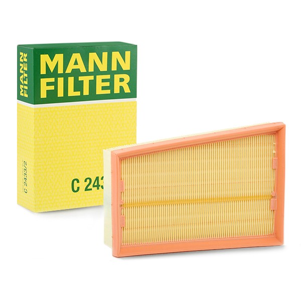 MANN-FILTER C 2433/2 Air filter 58mm, 165mm, 235mm, Filter Insert