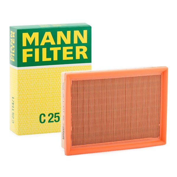 C 25 114/1 MANN-FILTER Air filters BMW 58mm, 178mm, 243mm, Filter Insert, for dusty operating conditions