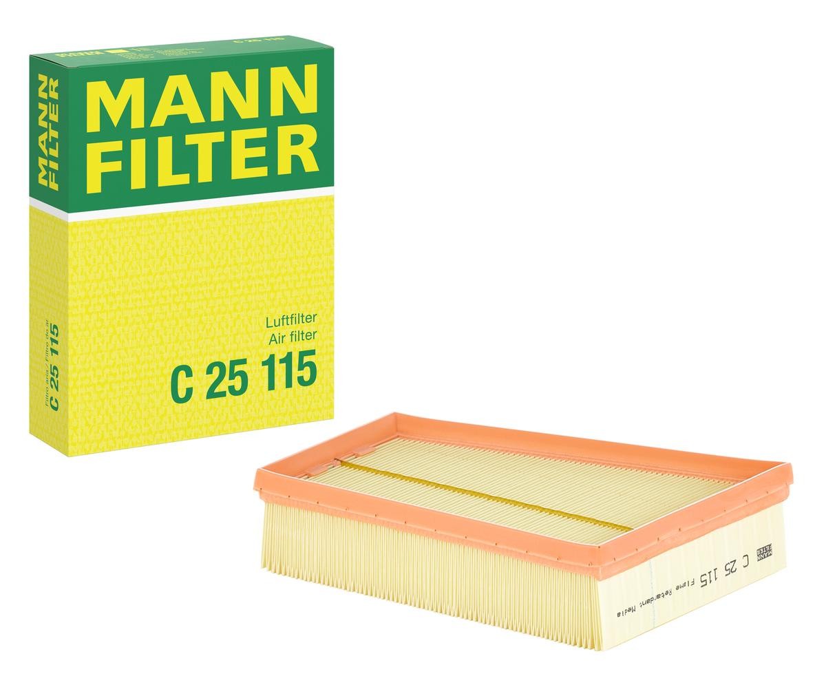 MANN-FILTER 66mm, 193mm, 247mm, Filter Insert Length: 247mm, Width: 193mm, Height: 66mm Engine air filter C 25 115 buy