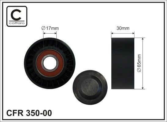 Great value for money - CAFFARO Tensioner pulley 350-00