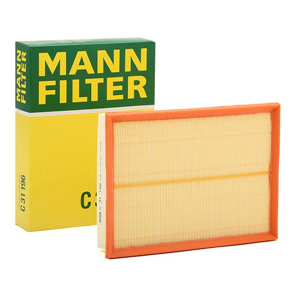 MANN-FILTER 58mm, 224mm, 303mm, Filter Insert Length: 303mm, Width: 224mm, Height: 58mm Engine air filter C 31 196 buy