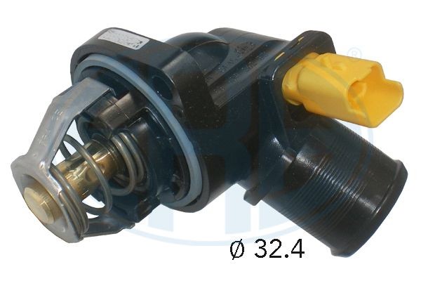 ERA 350395 Engine thermostat Opening Temperature: 103°C, with seal, with sensor, Plastic, with housing