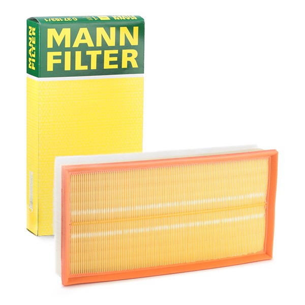MANN-FILTER C 37 153/1 Audi A3 8l1 1997 Filtro dell'aria 60mm, 185mm, 364mm, Cartuccia filtro