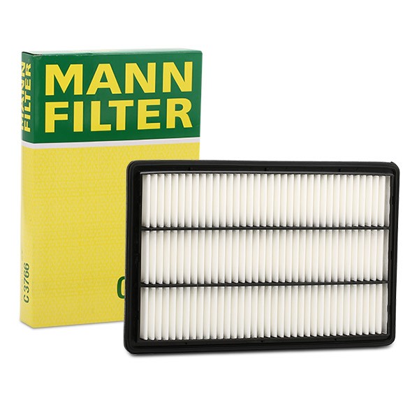 MANN-FILTER C 3766 Air filter 52mm, 236mm, 361mm, Filter Insert