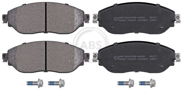 22087 A.B.S. without integrated wear sensor Height 1: 60mm, Width 1: 160mm, Thickness 1: 18mm Brake pads 35077 buy