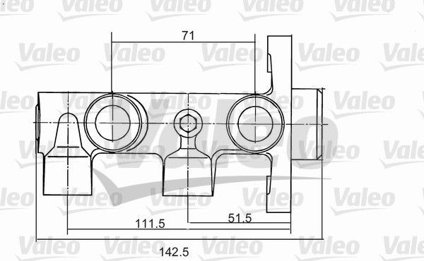 Great value for money - VALEO Brake master cylinder 350823