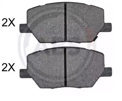 A.B.S. 35098 Brake pad set with acoustic wear warning