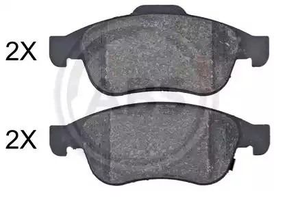A.B.S. 35103 Brake pad set with acoustic wear warning