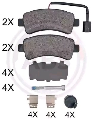 Great value for money - A.B.S. Brake pad set 35116