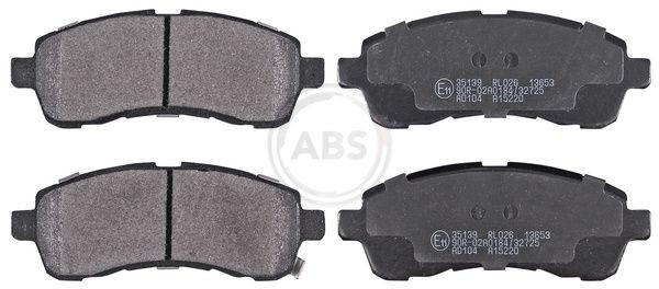 A.B.S. with acoustic wear warning Height 1: 48,3mm, Width 1: 126,2mm, Thickness 1: 14,8mm Brake pads 35139 buy
