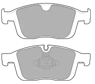 A.B.S. 35143 Brake pad set prepared for wear indicator