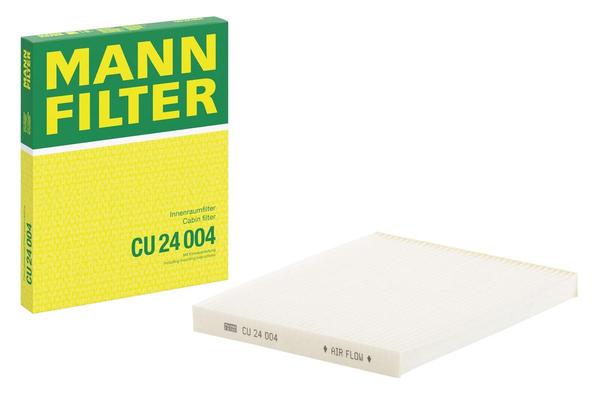 MANN-FILTER CU24004 Air conditioner filter Particulate Filter, 194 mm x 238 mm x 20 mm