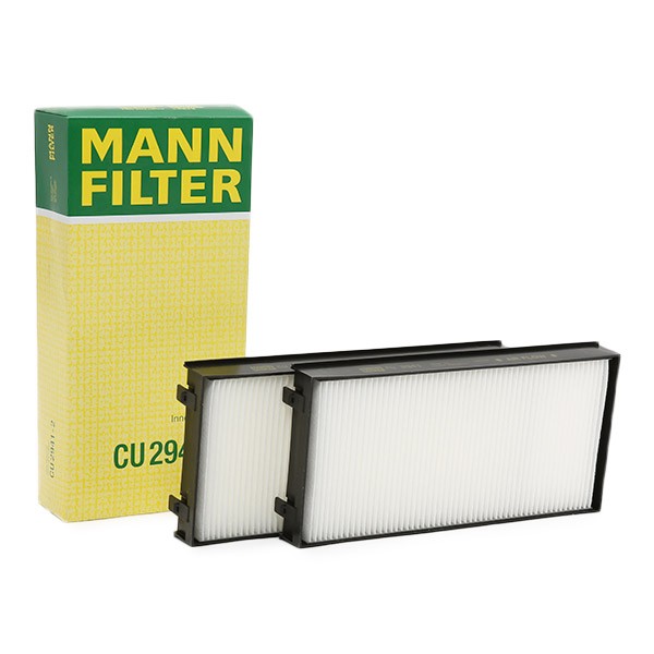 MANN-FILTER Particulate Filter, 293 mm x 138 mm x 34 mm Width: 138mm, Height: 34mm, Length: 293mm Cabin filter CU 2941-2 buy