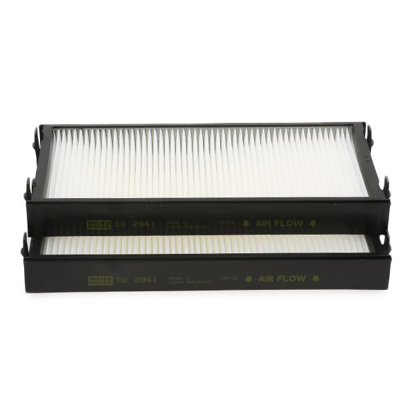 MANN-FILTER CU2941-2 Air conditioner filter Particulate Filter, 293 mm x 138 mm x 34 mm